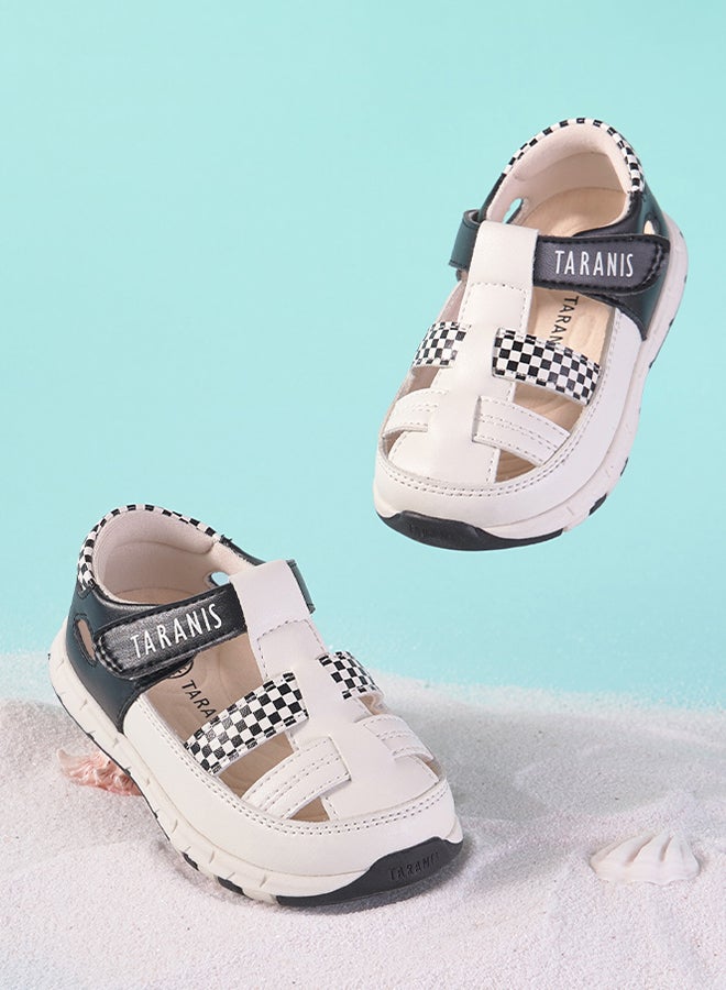 TARANIS Toddler Checkered Sandals - Image 1